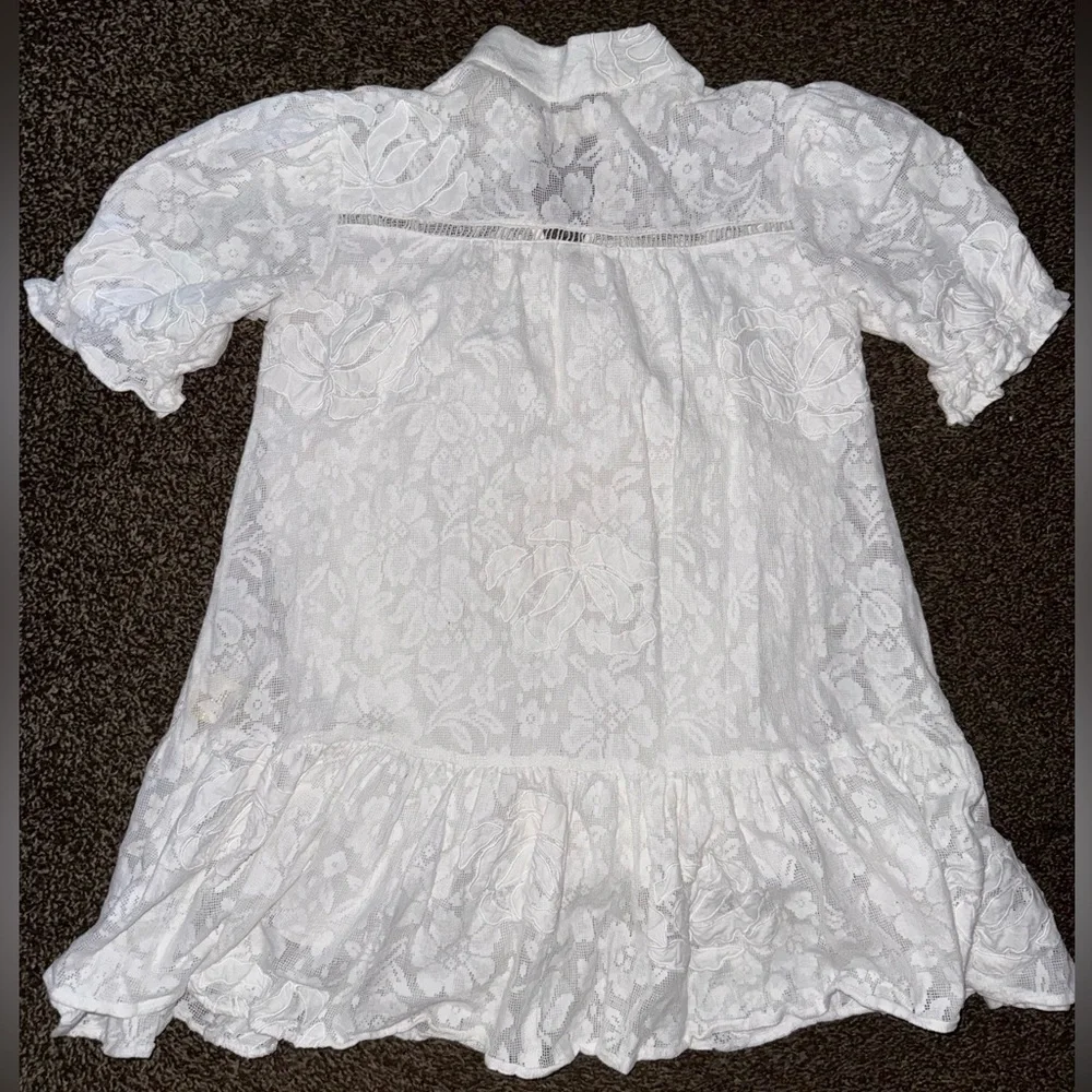 Anthropologie Porridge Tiered Lace Tunic Dress - Picture 8 of 14
